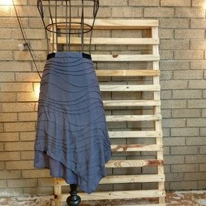 Simply Vera Vera Wang Textured Gray Skirt